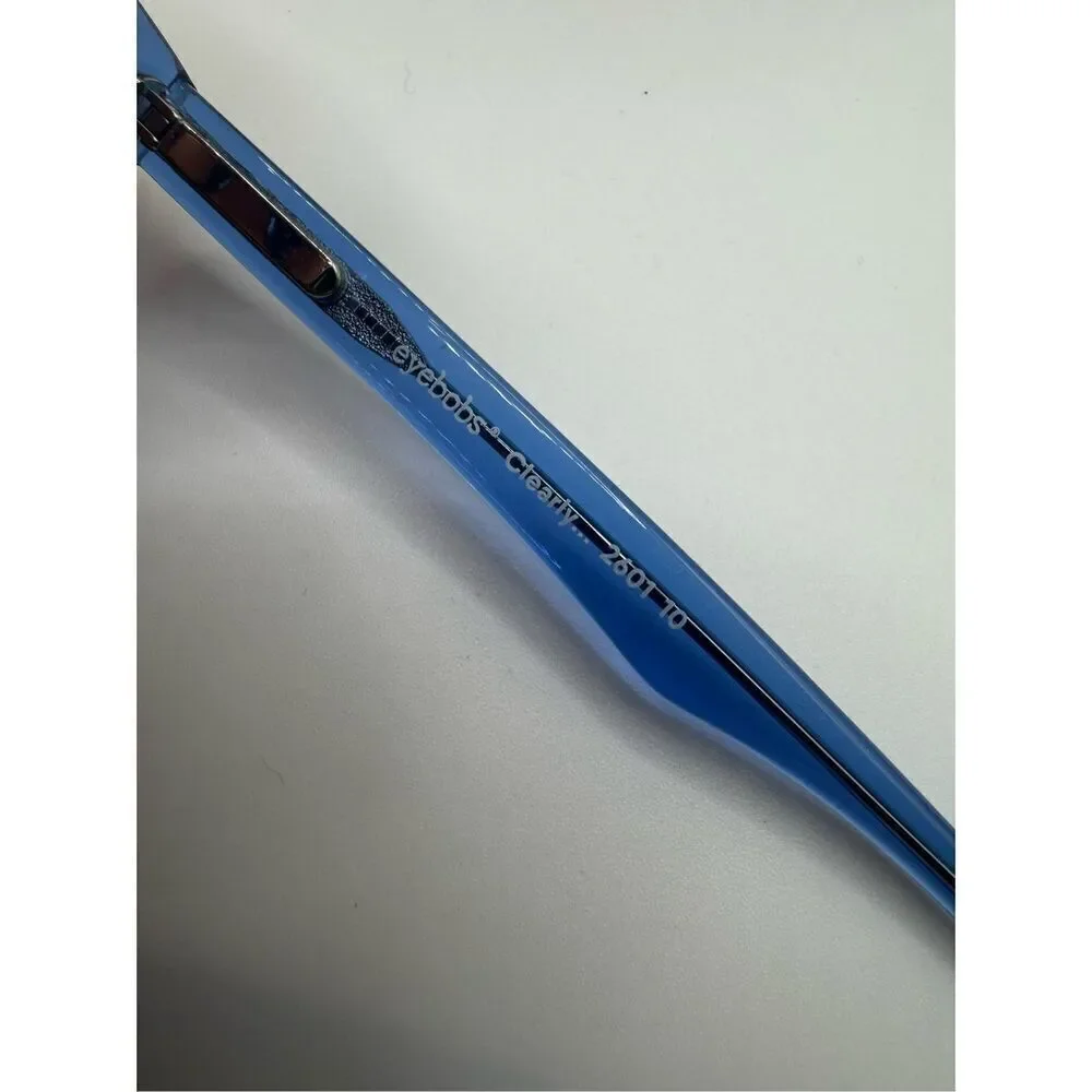eyebobs Clearly frames crystal blue new without case no strength